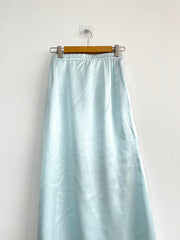 Baby Blue Satin Skirt-Waist 26 to 28