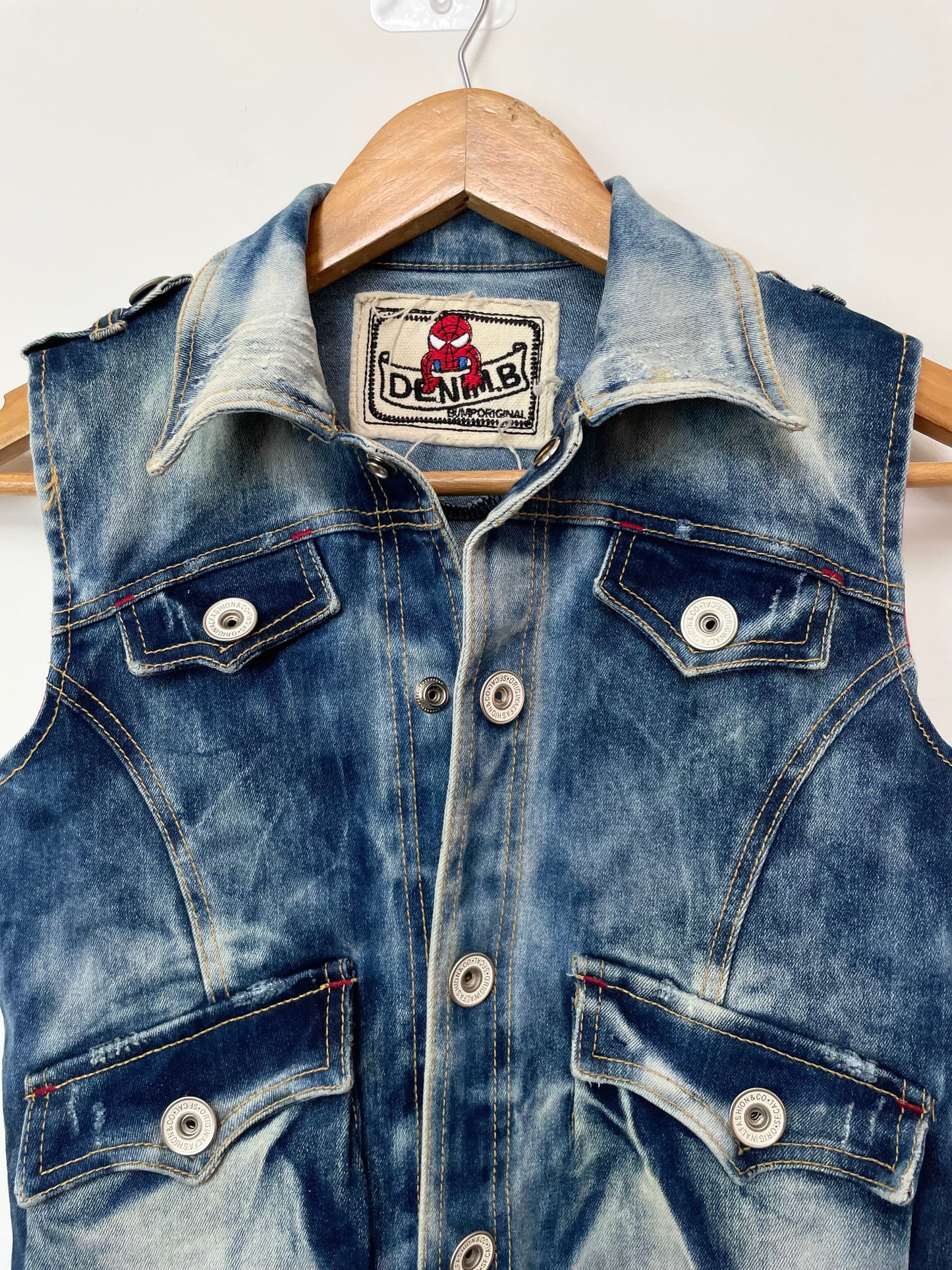Denim Vest-Bust 30