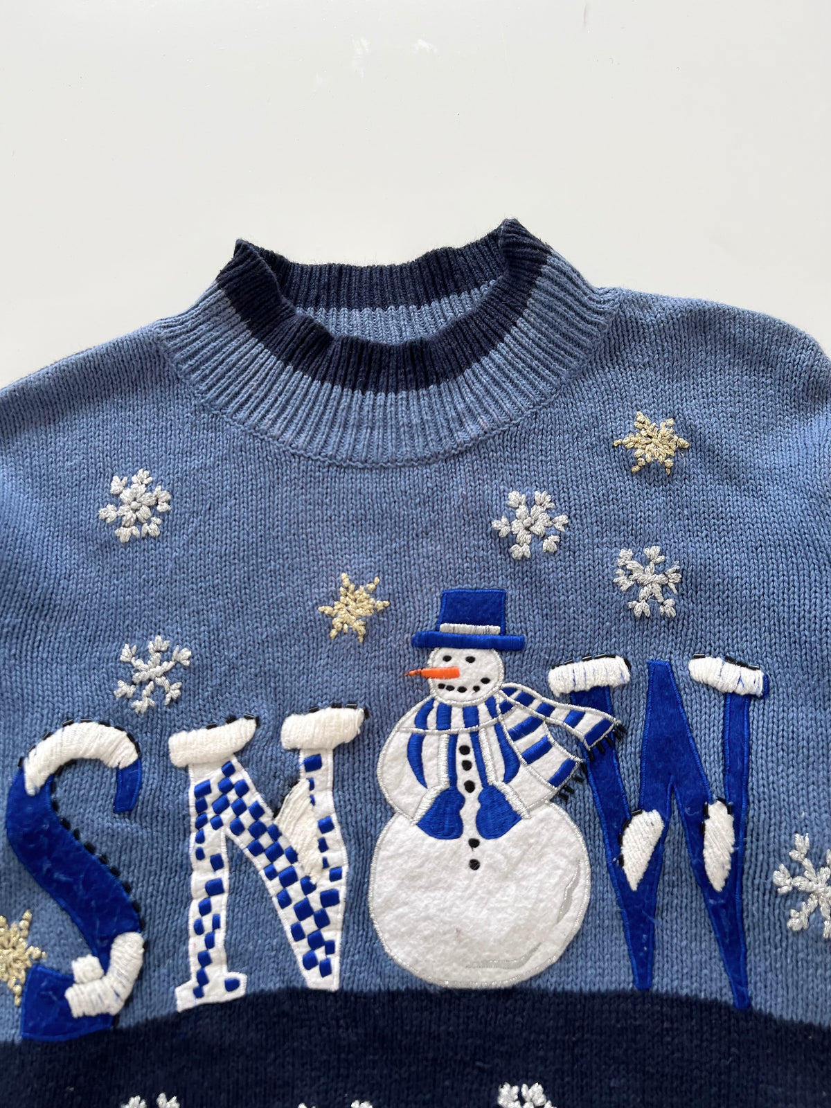 Basic Editions Holiday Embroidered Christmas Sweater-Bust 48