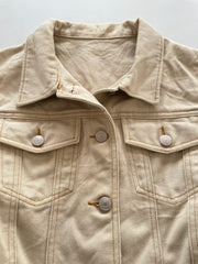 Beige Denim Top-Bust 34