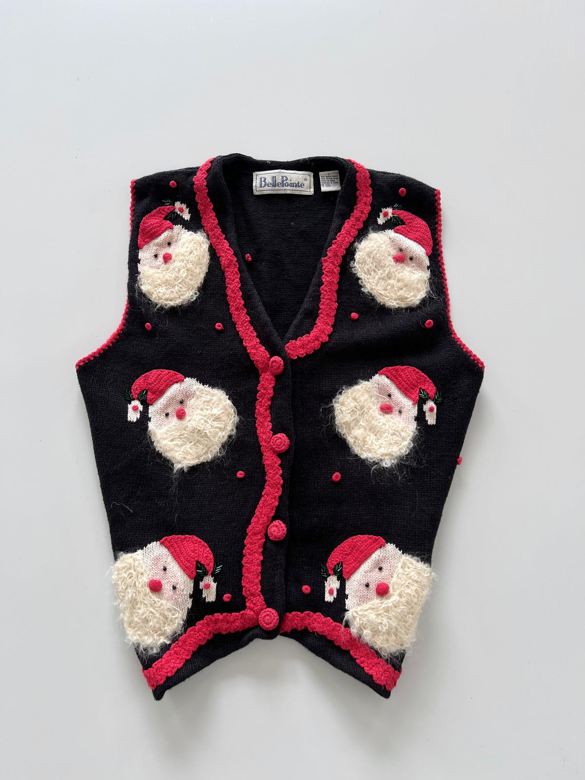 Bellepointe Embroidered Christmas Sweater Vest-Bust 44