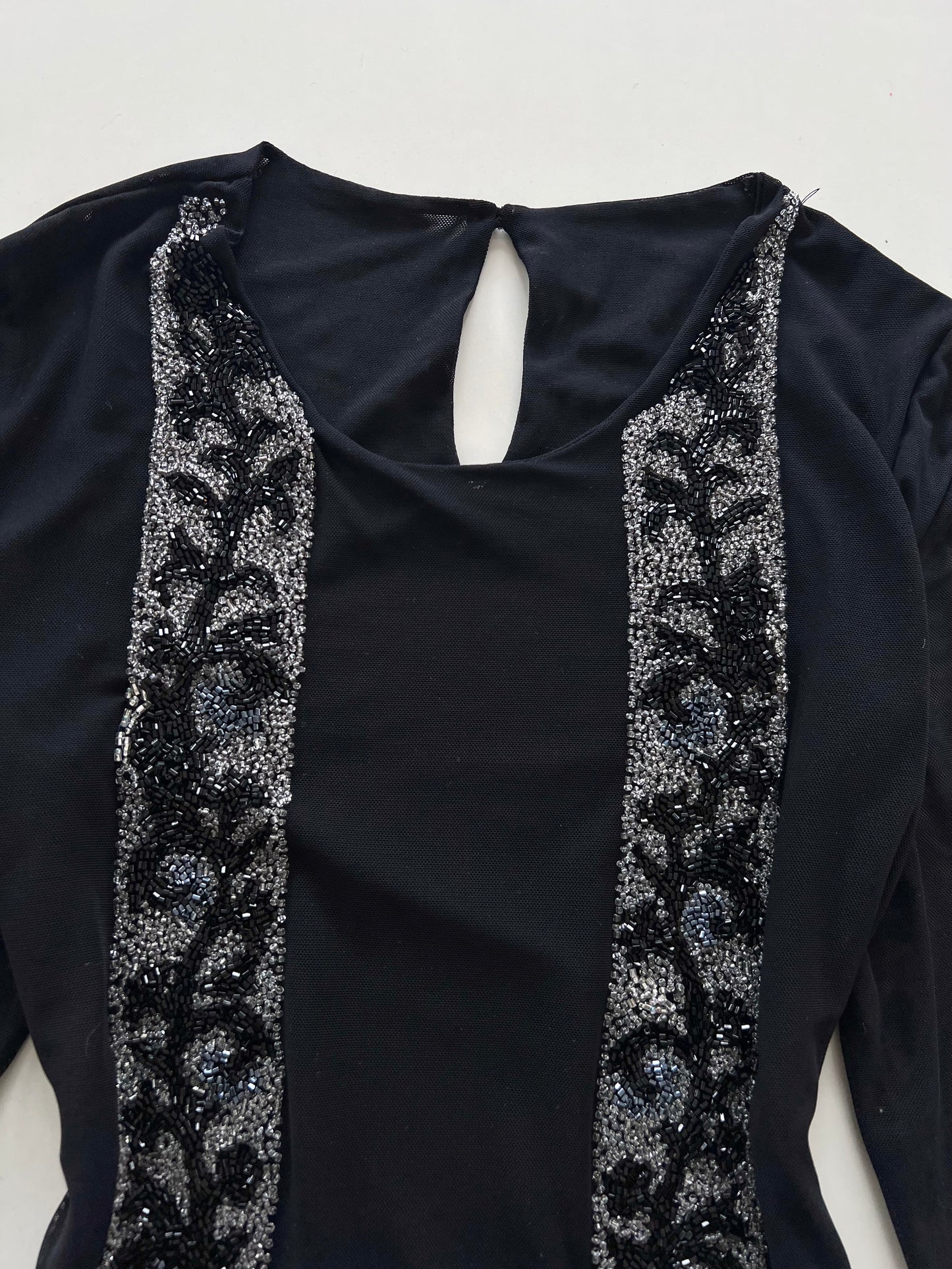 Vintage Embroidered Silk Top-Bust 38 to 40