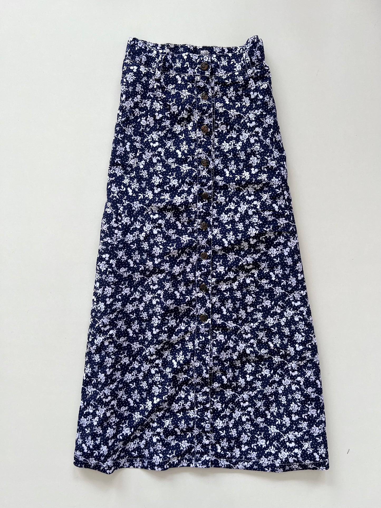 Floral Blue Skirt-Waist 26