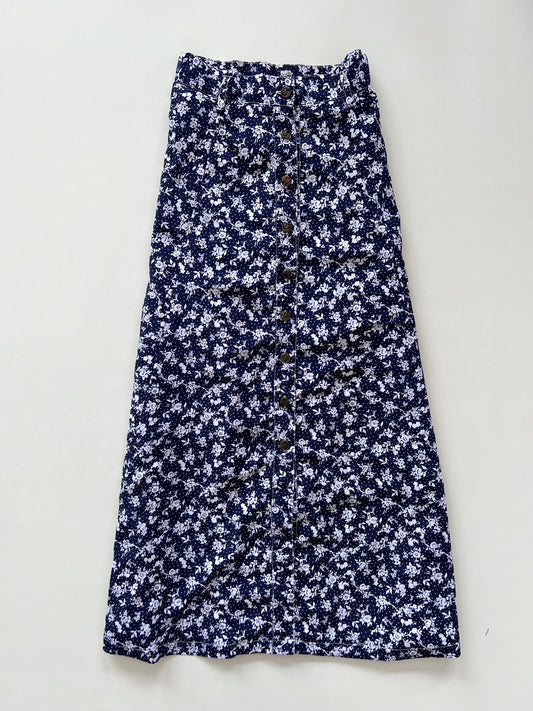 Floral Blue Skirt-Waist 26