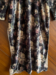 Floral Soft Velvet Kurta-Bust 40