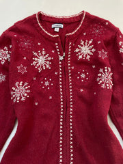 Croft & Barrow Embroidered Christmas Sweater-Bust 44
