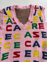 Load image into Gallery viewer, Pink Alphabet Sweater Vest - Bust 34 to 36
