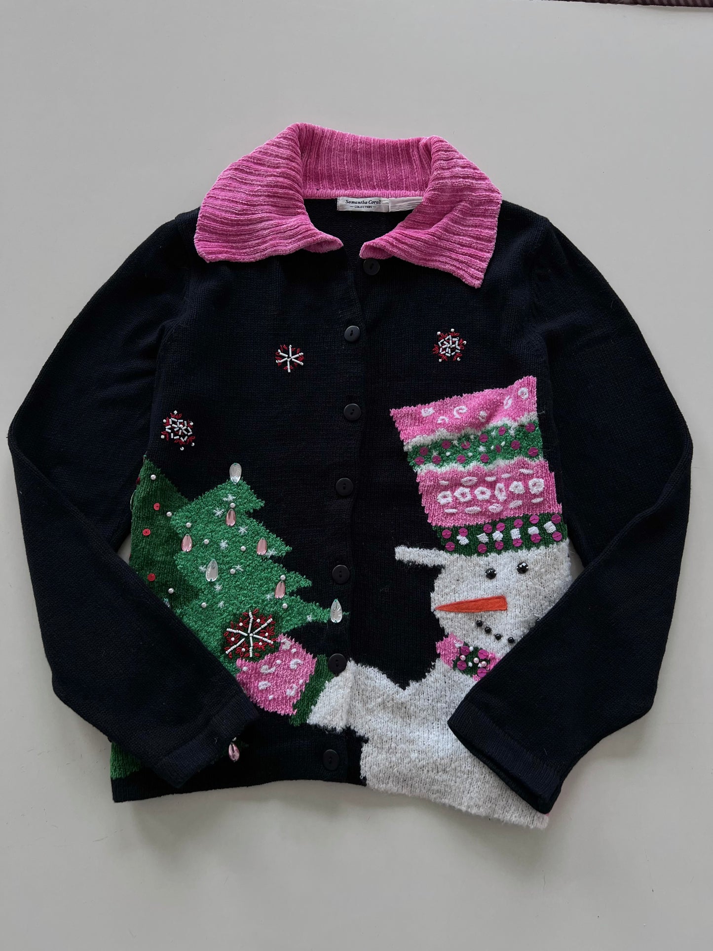 Samantha Coral Christmas Sweater-Bust 44
