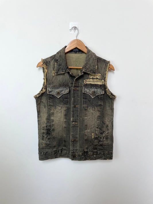 In The Attic Denim Vest-Bust 38