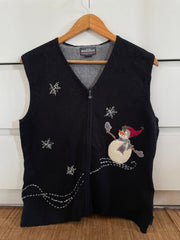 Embroidered Christmas Sweater-Bust 38