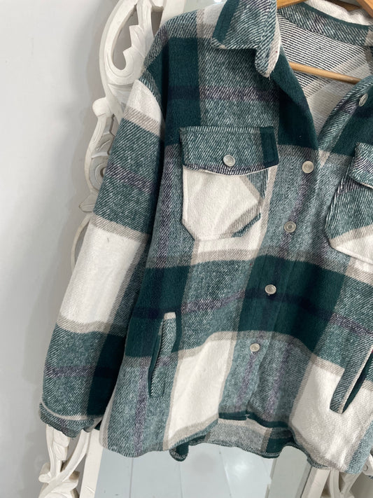 Super Thick Warm Shacket-Chest 44