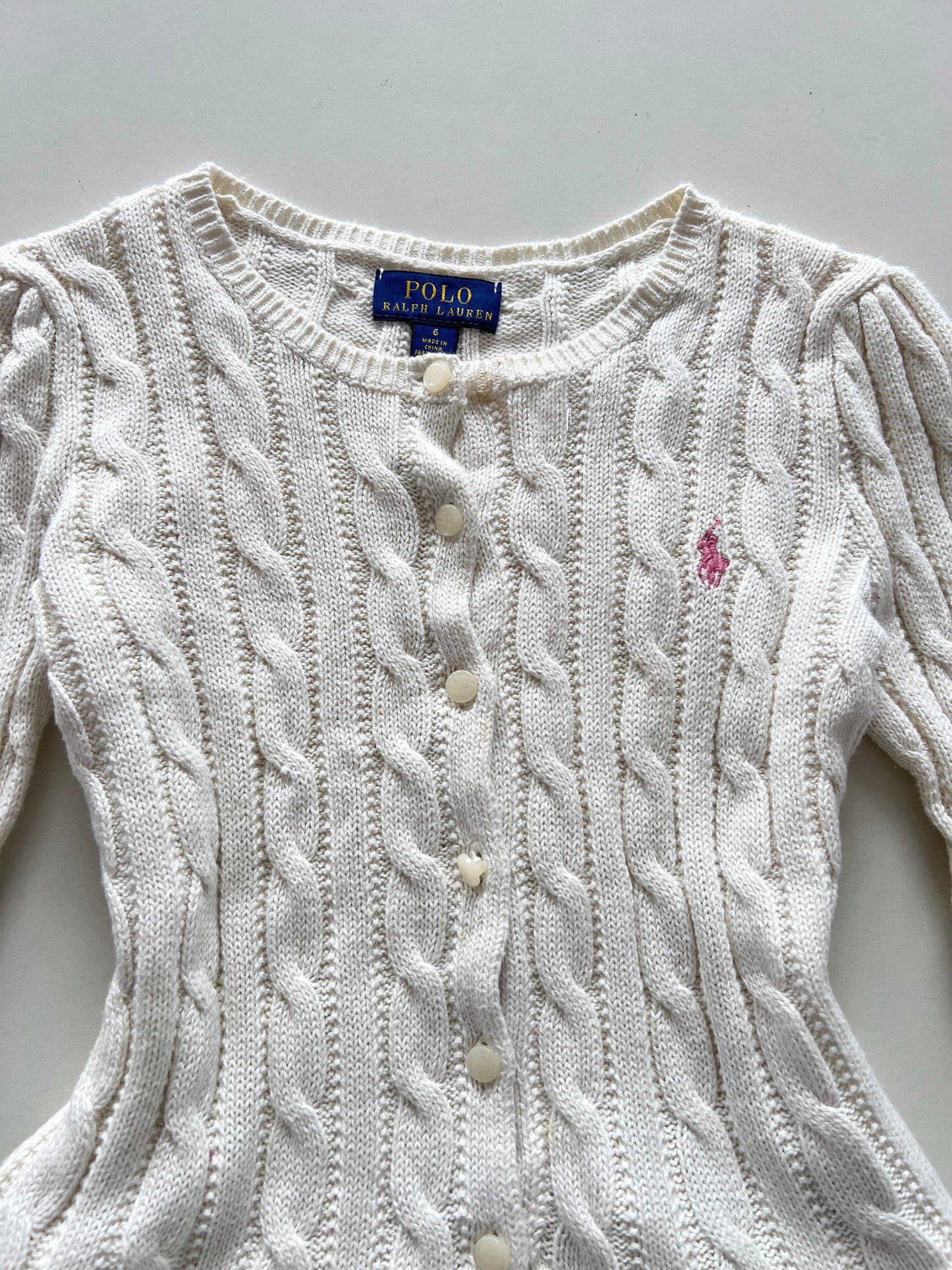 Ralph Lauren 100%Cotton Kid’s Vintage Cardigan-Bust 30