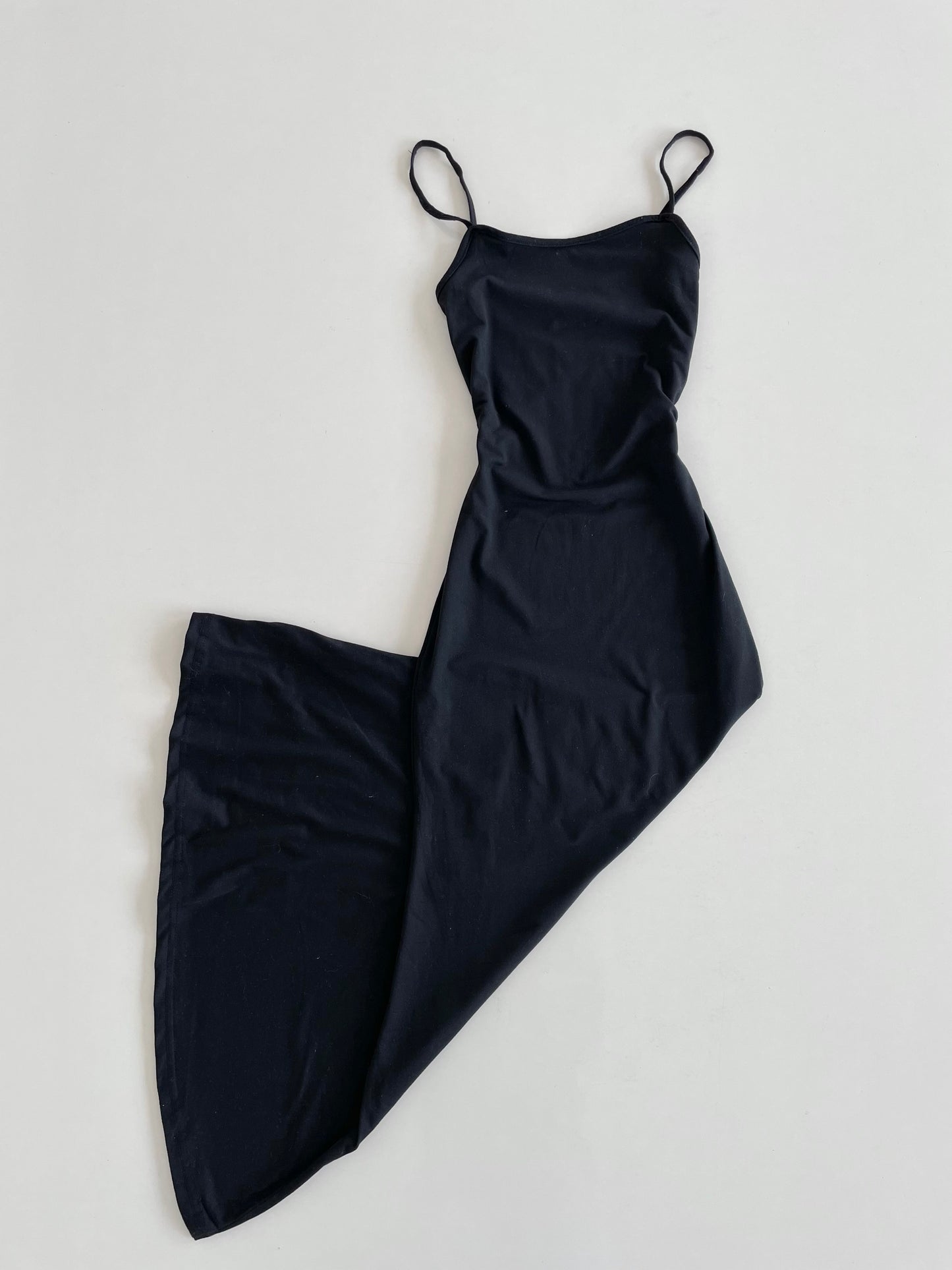 Solid Black Slip Dress-Bust 32 to 34