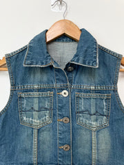 Denim Vest-Bust 32