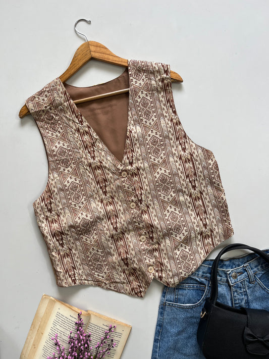 Tapestry Vintage Waistcoat - Bust 40