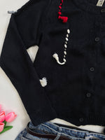 Load image into Gallery viewer, Black Knitwork Soft Cardigan - Bust 38 to 40
