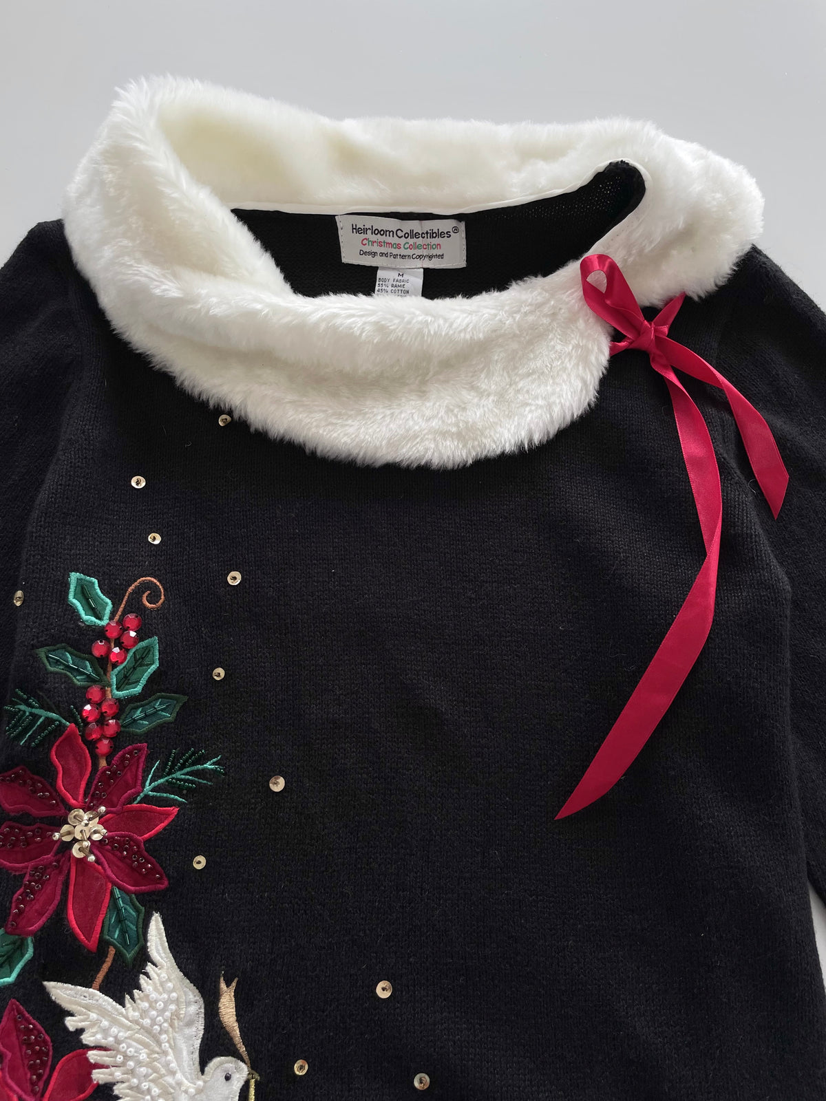 Heirloom Collectibles Embroidered Sweater-Bust 42