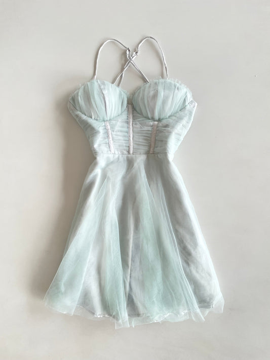 Princess Blue Dress-Bust 28