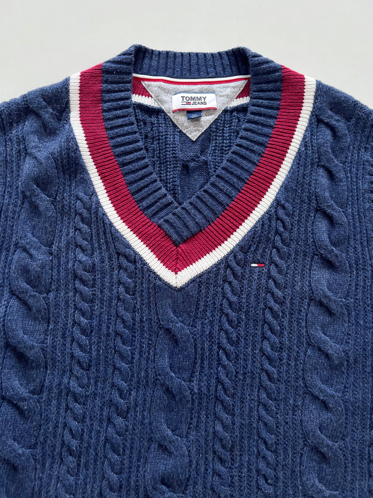 Tommy Hilfiger 65%Cotton 10% Wool Vintage Vest-Bust 48