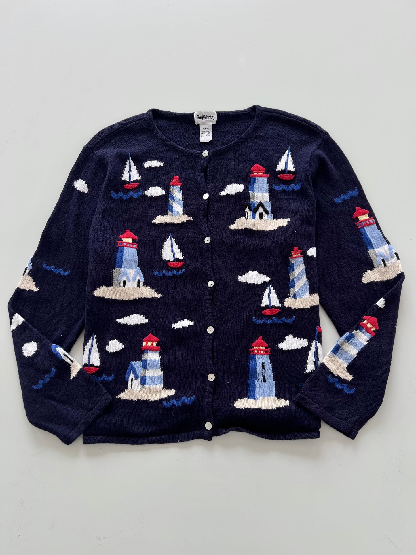 Bon Worth Embroidered Sweater-Bust 48