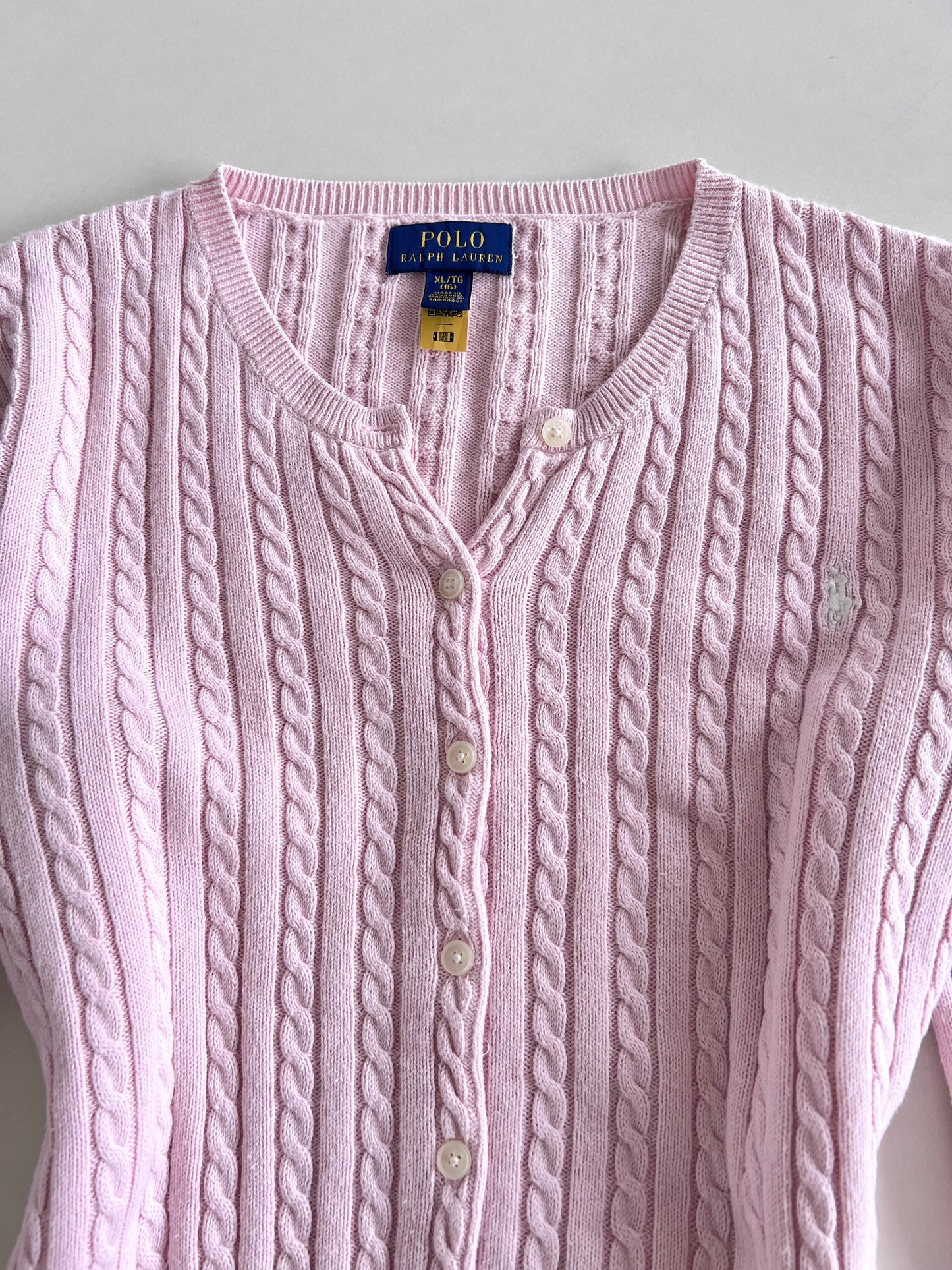 Ralph Lauren 100%Cotton Vintage Cardigan-Bust 42