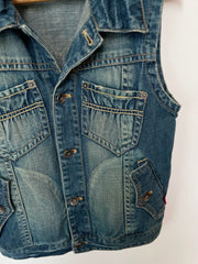 Bangbang Denim Vest-Bust 36