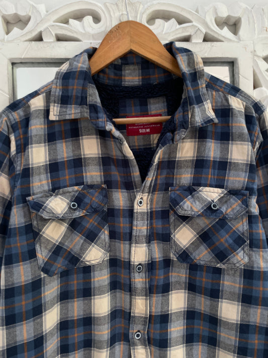 Thick Warm Sherpa Shacket-Chest 42