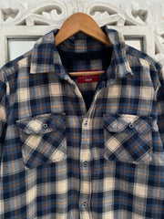 Thick Warm Sherpa Shacket-Chest 42