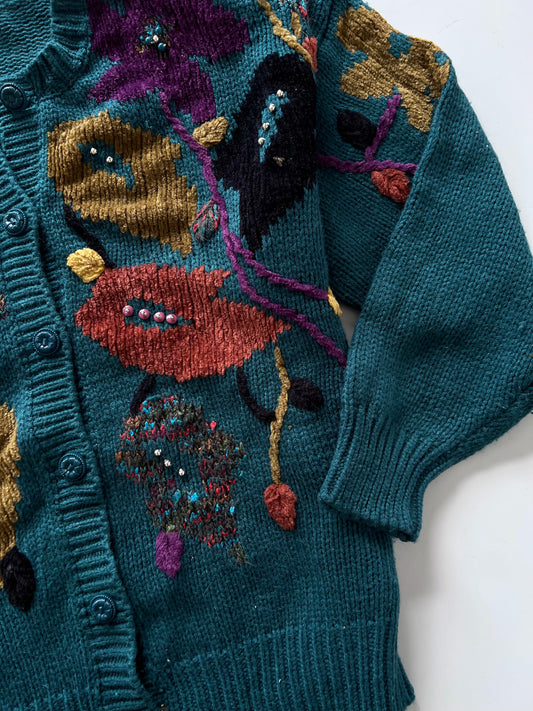 Jaclyn Smith Embroidered Sweater-Bust 46