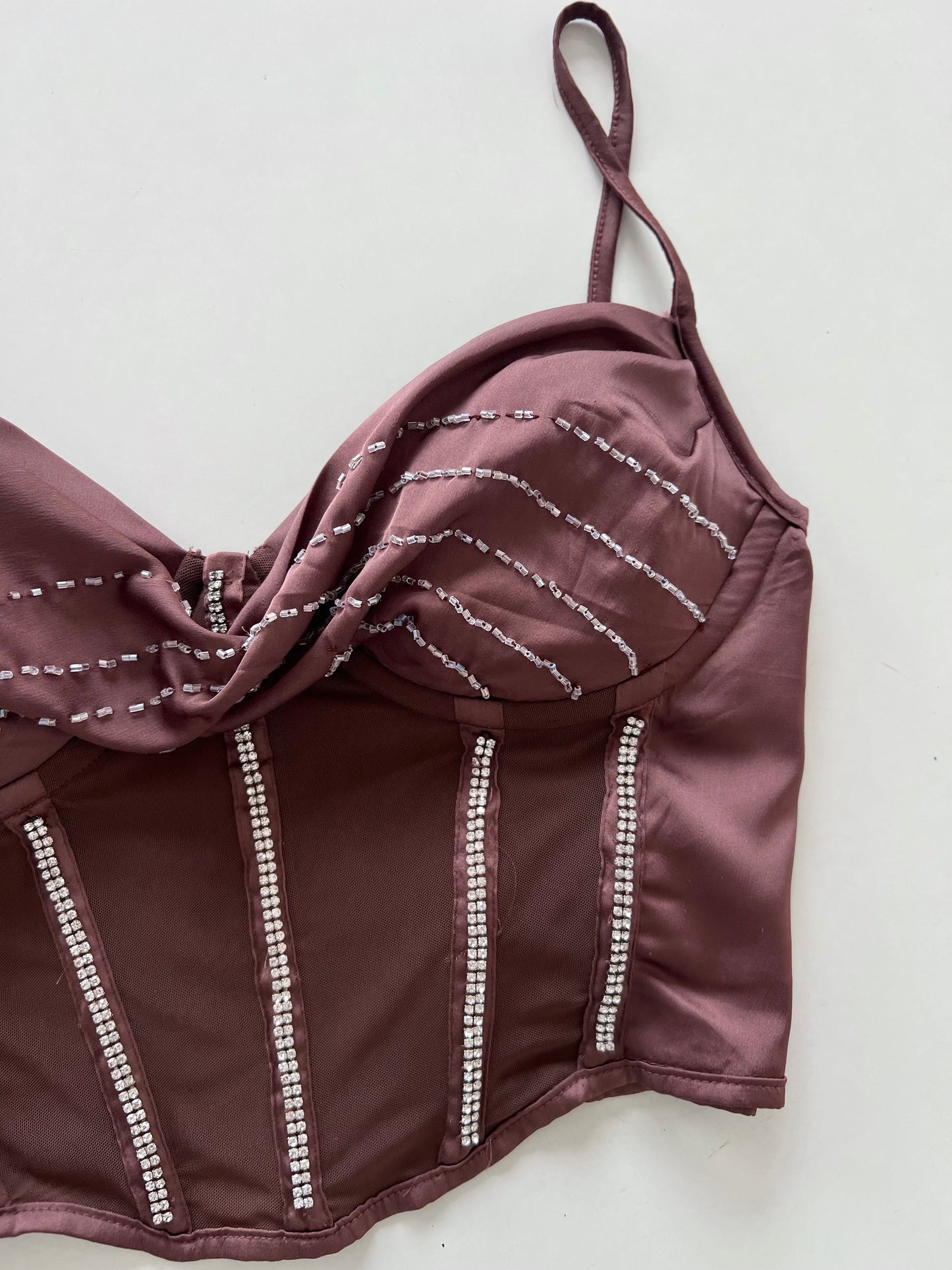 Asos Design Embroidered Corset-Bust 38
