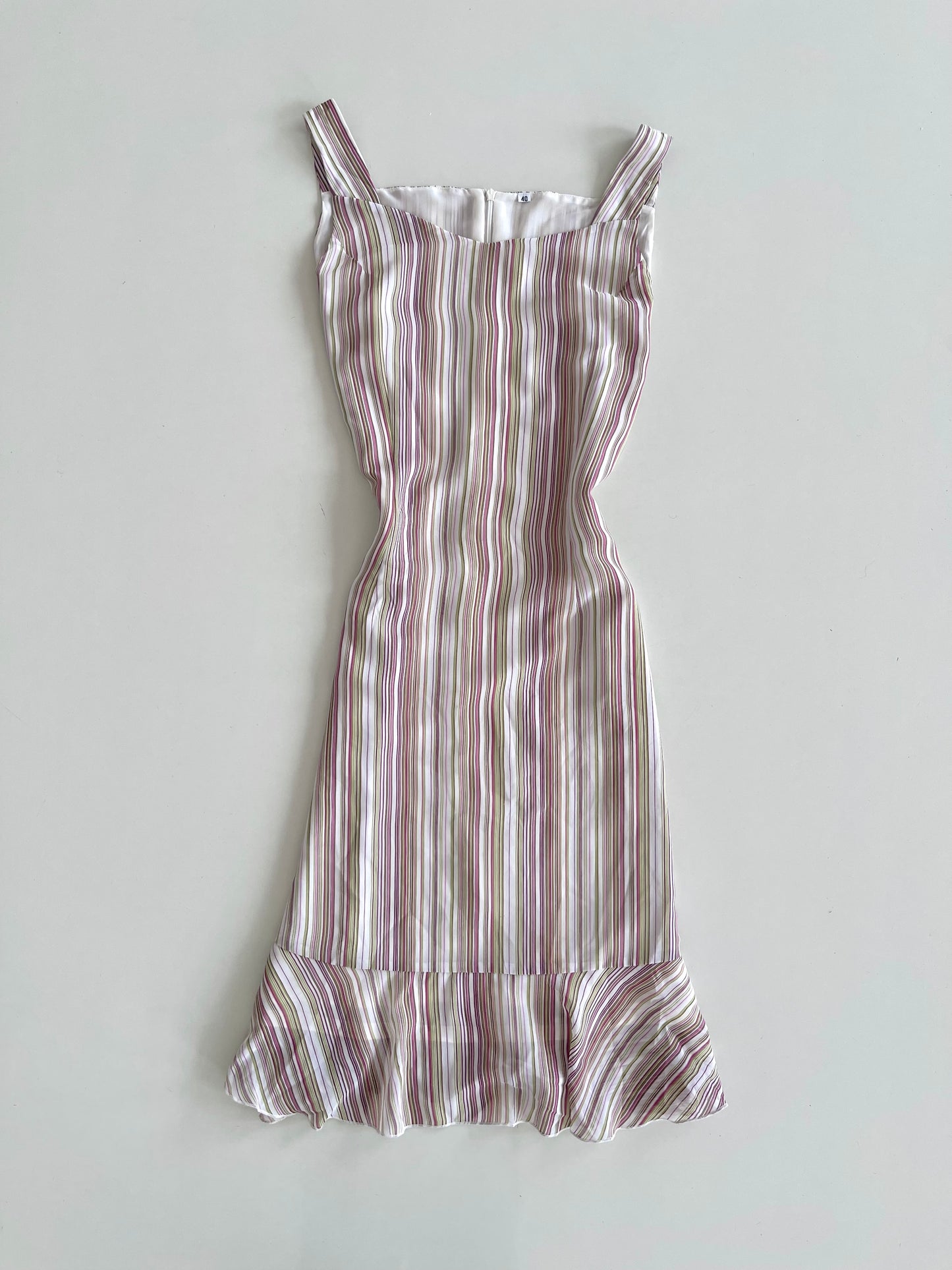 Vintage Striped Dress-Bust 38