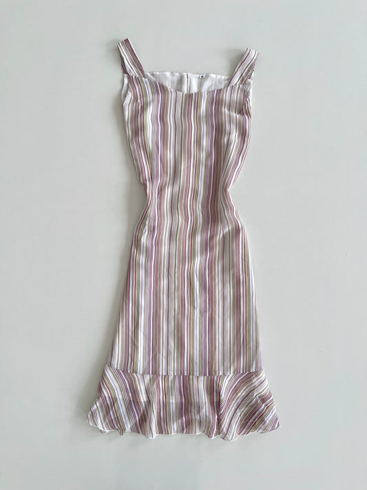 Vintage Striped Dress-Bust 38