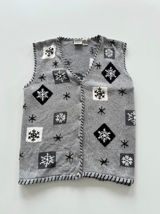 Cj Banks Embroidered Sweater Vest-Bust 50