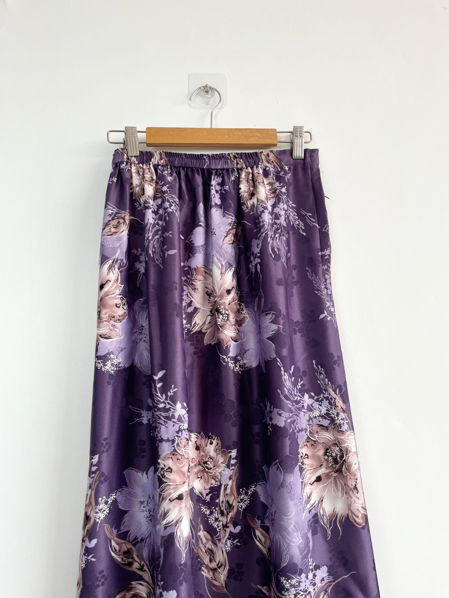 Purple Forest Satin Skirt-Waist 28 to 32