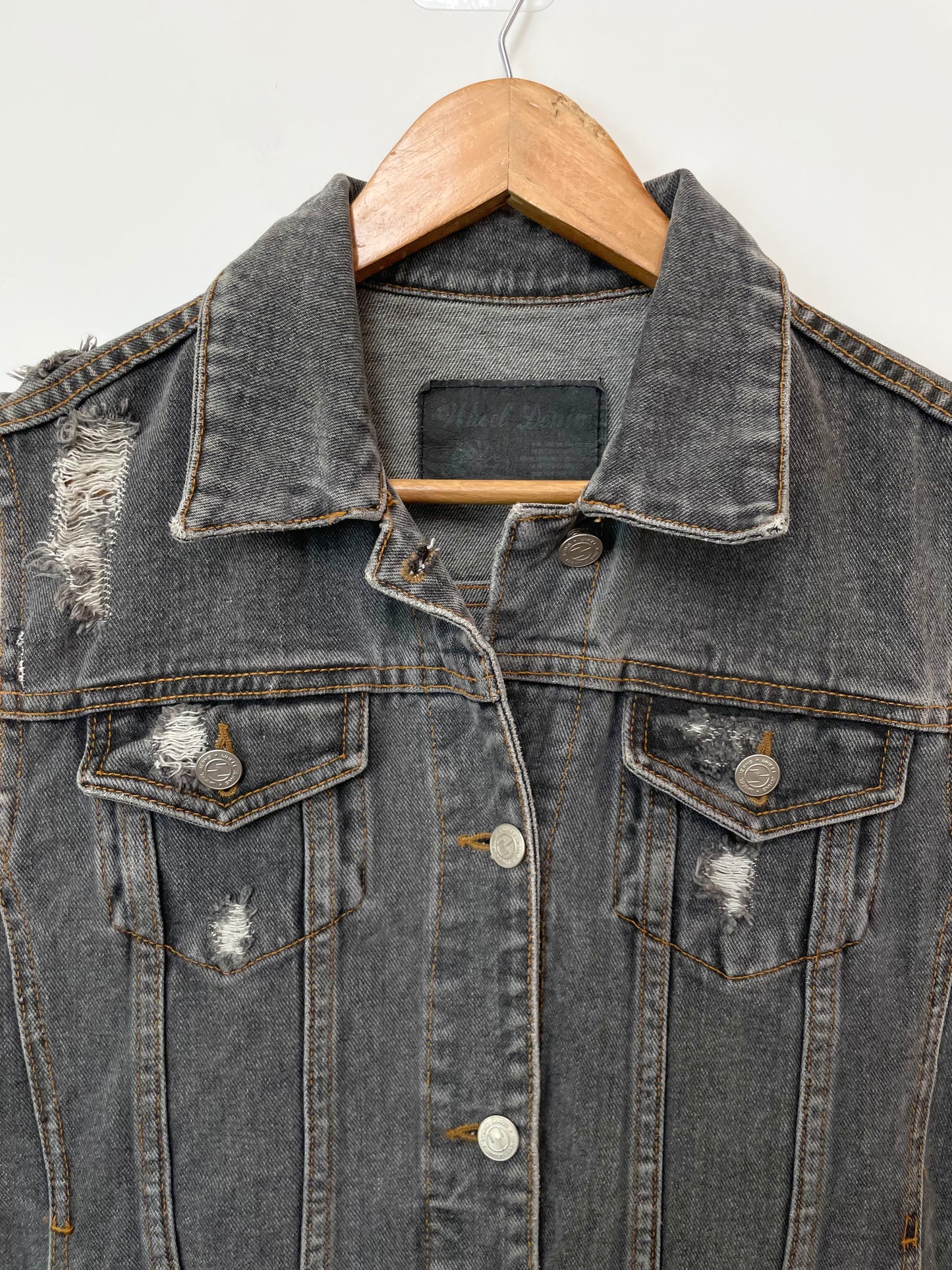 Wheel Denim Vest-Bust 36