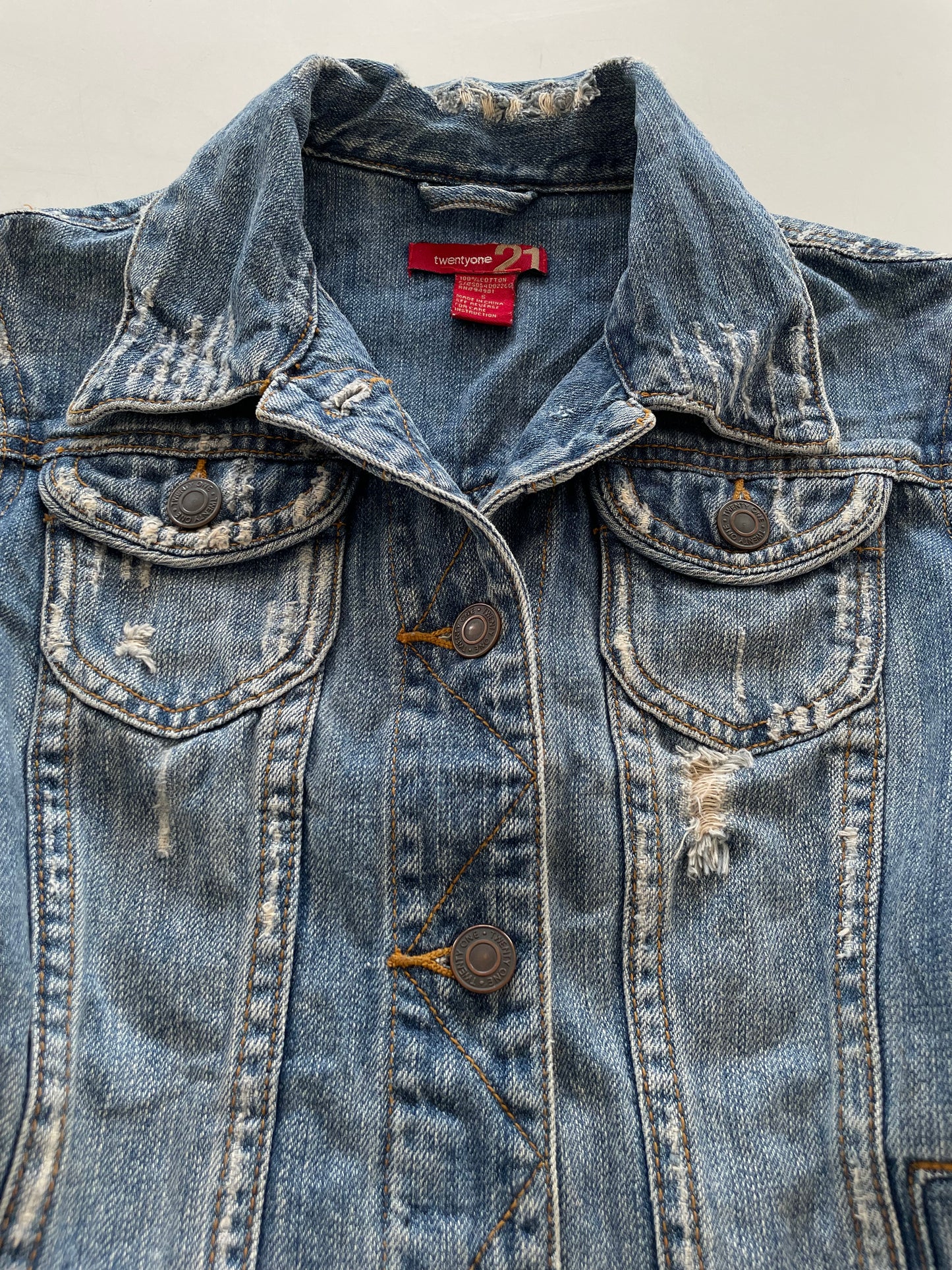 Twentyone21 Denim Top-Bust 32