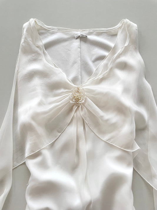 Mia Nana Embroidered Vintage Dress-Bust 40