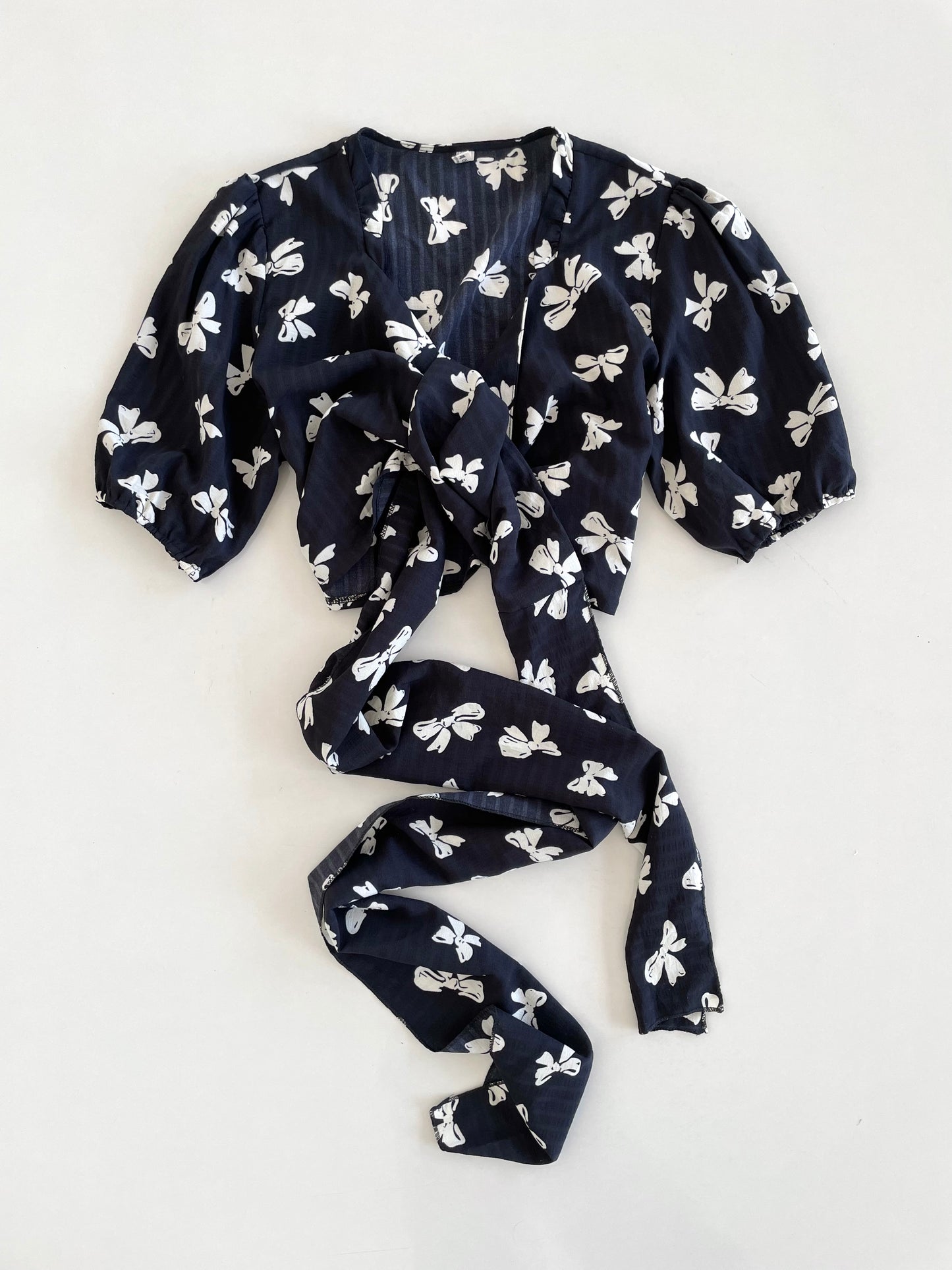 Bows Wrap Top-Bust 42
