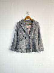 Checkered Vintage Blazer-Bust 38