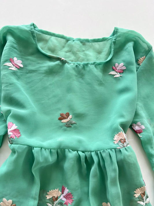 Vintage Embroidered Top-Bust 34
