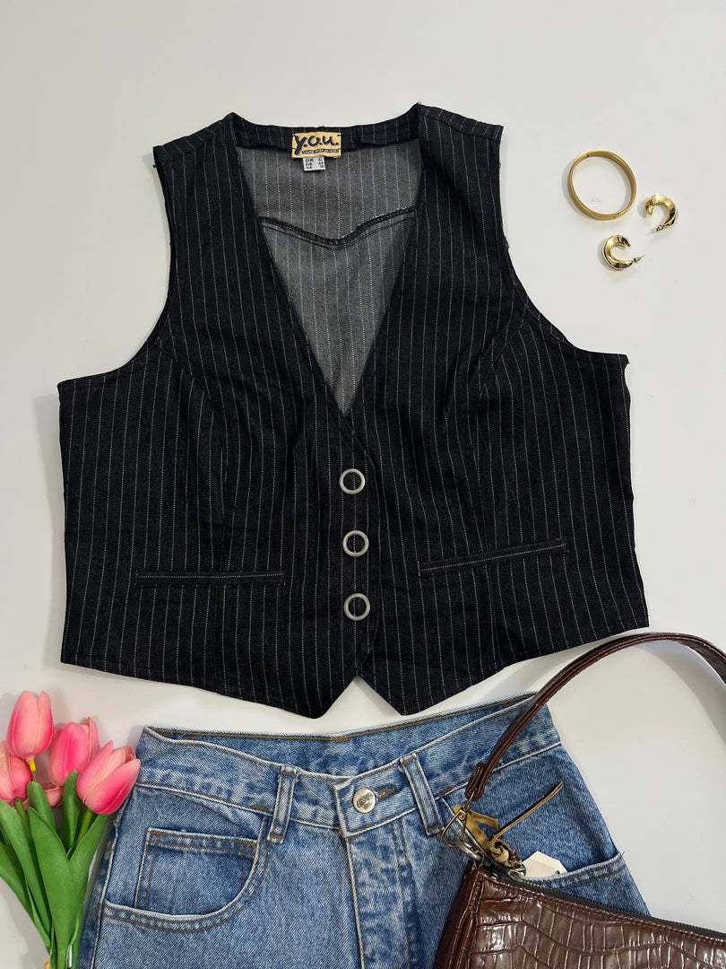 You Pinstripe Waistcoat-Bust 36