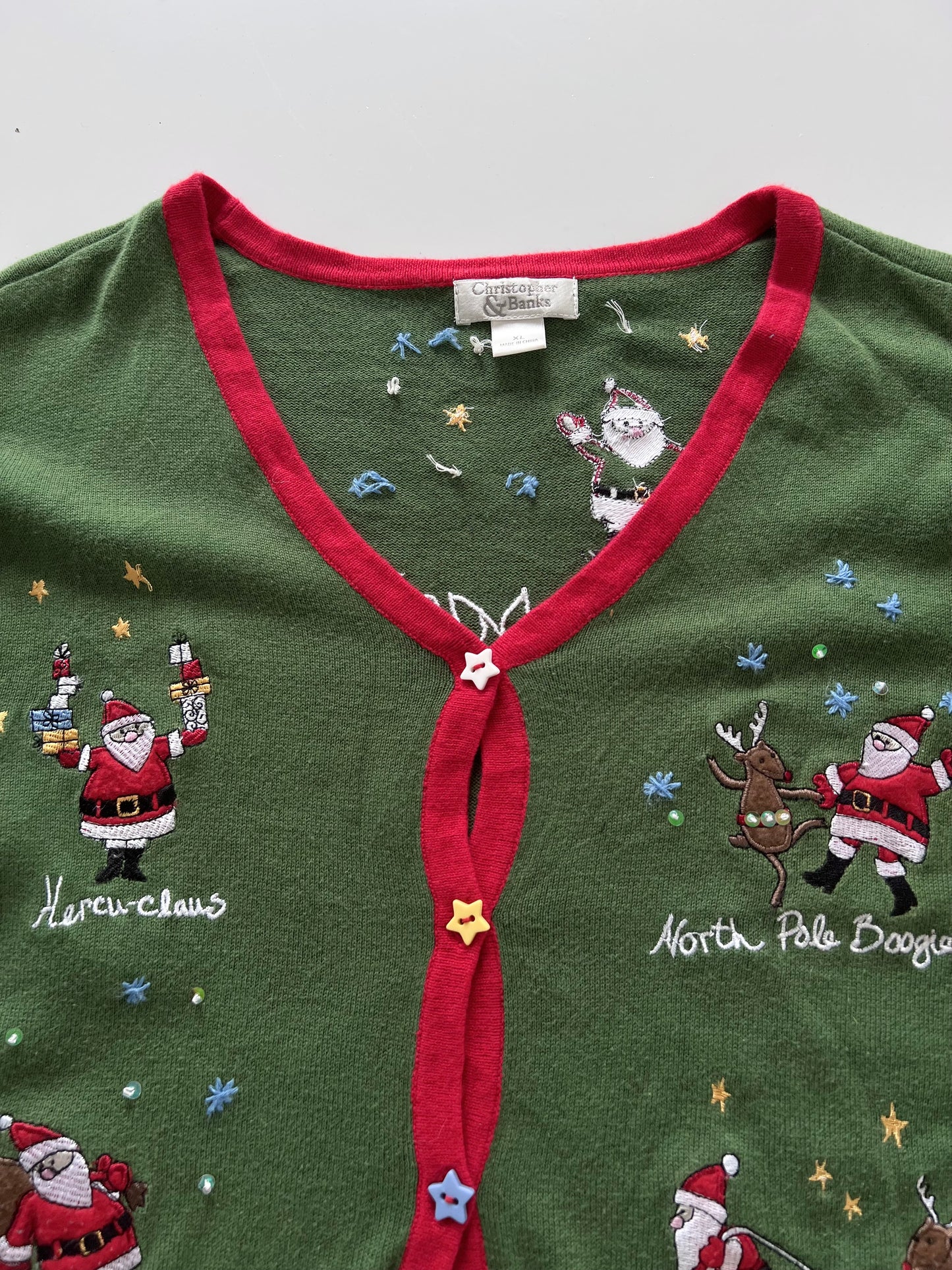 Christopher & Banks Christmas Sweater-Bust 44