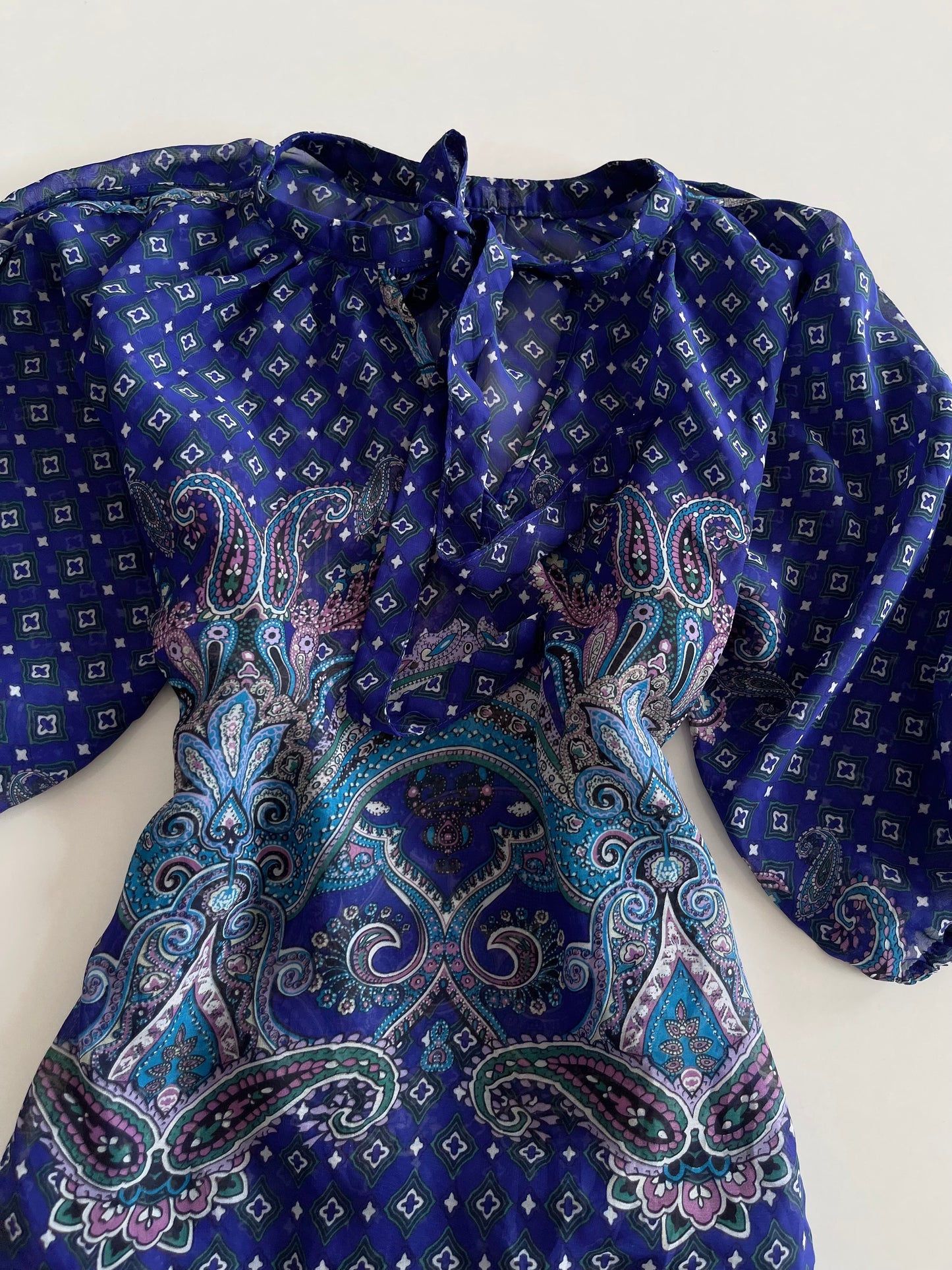 Sheer Paisley Top-Bust 46