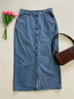 Load image into Gallery viewer, Christopher &amp; Banks Denim Skirt-Waist 30
