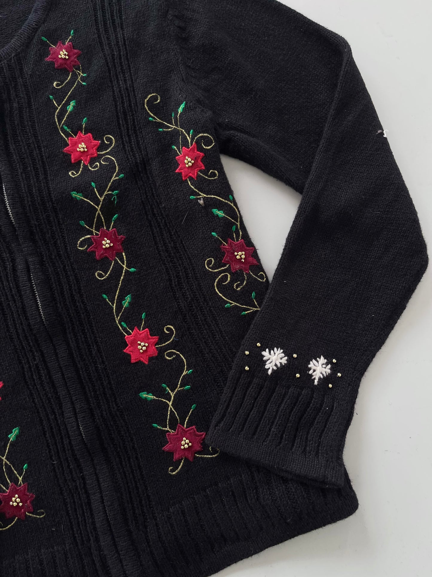 Jennifer Moore Embroidered Vintage Zipper-Bust 46