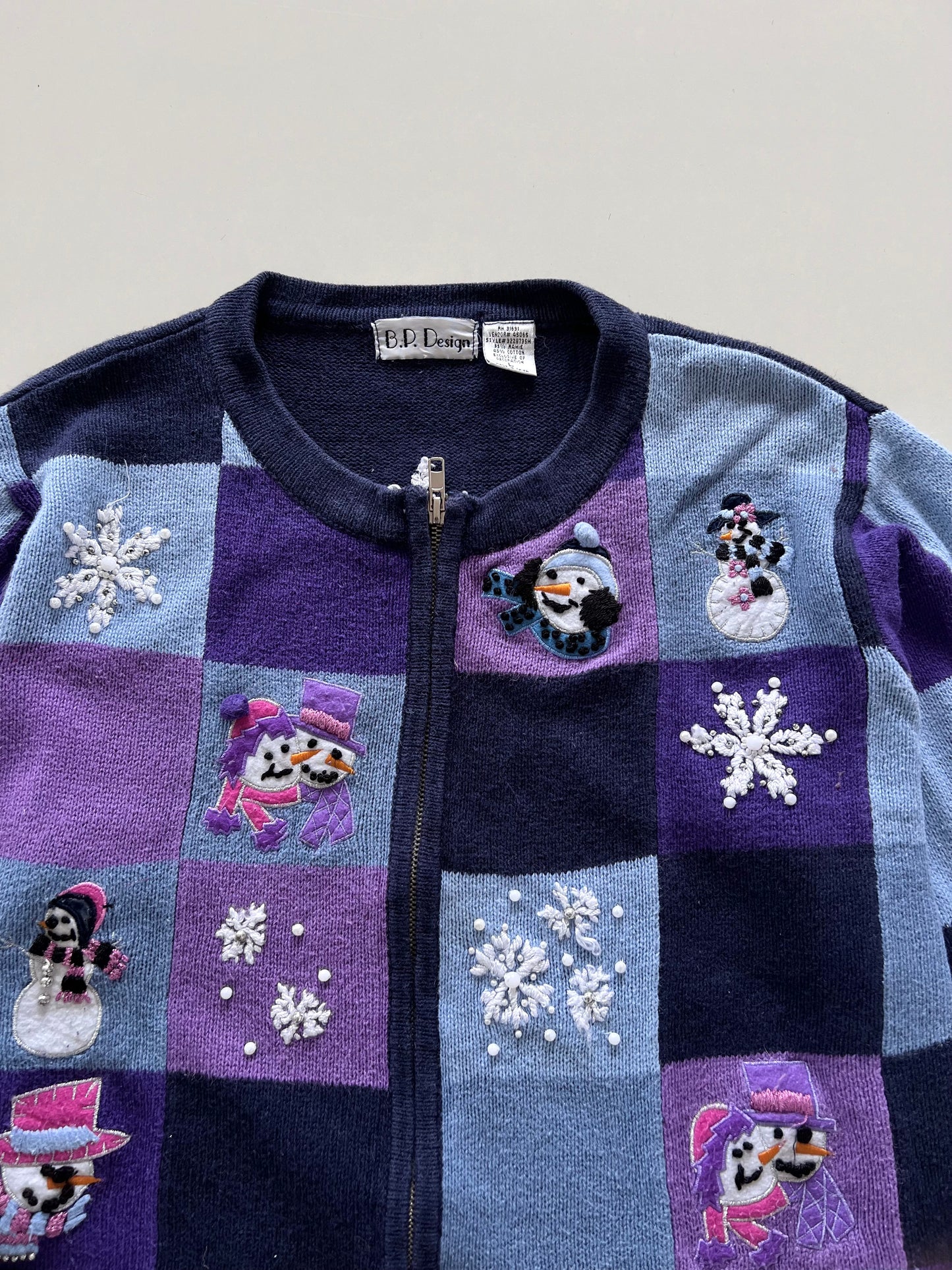 B.P. Design Christmas Zipper -Bust 50