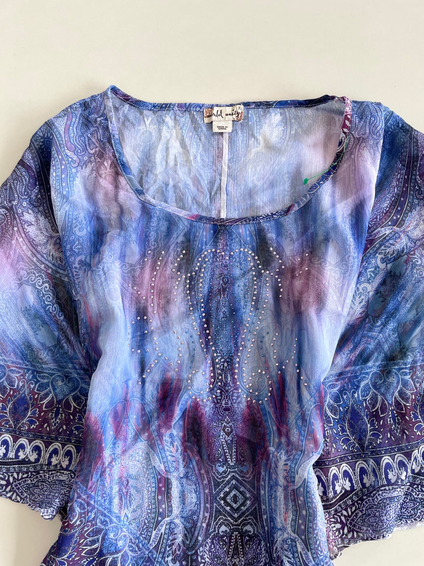 World Unity Vintage Sheer Top-Bust 50 to 58