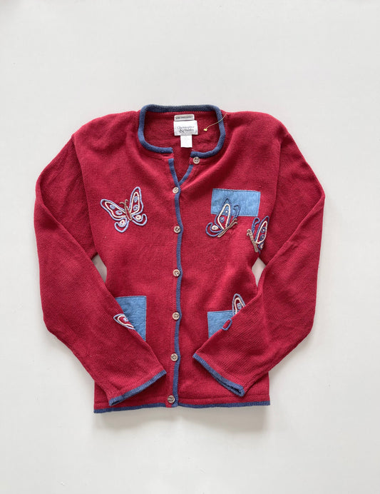 Christopher & Banks Embroidered Sweater-Bust 46