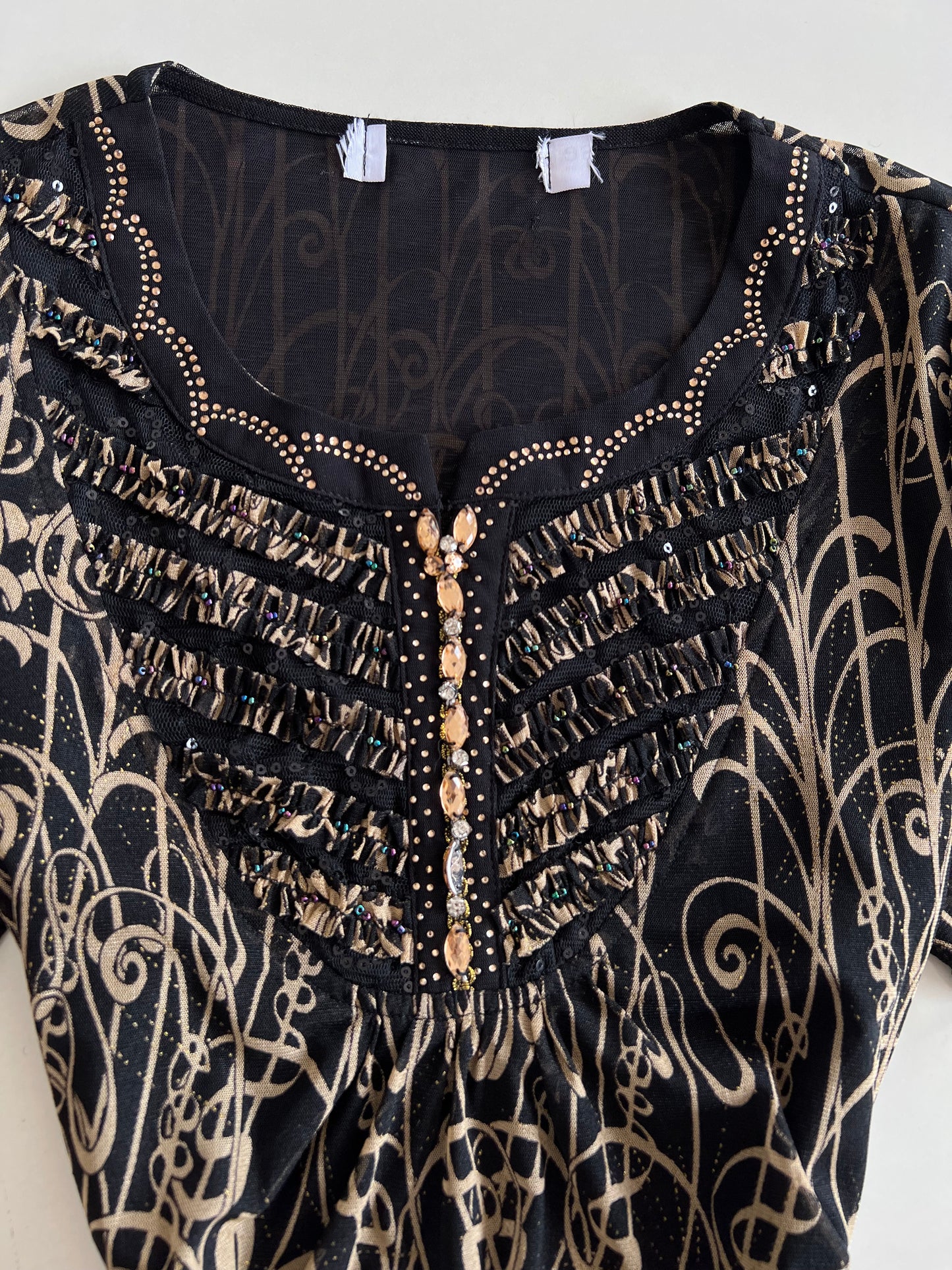Embroidered Vintage Top-Bust 34 to 36