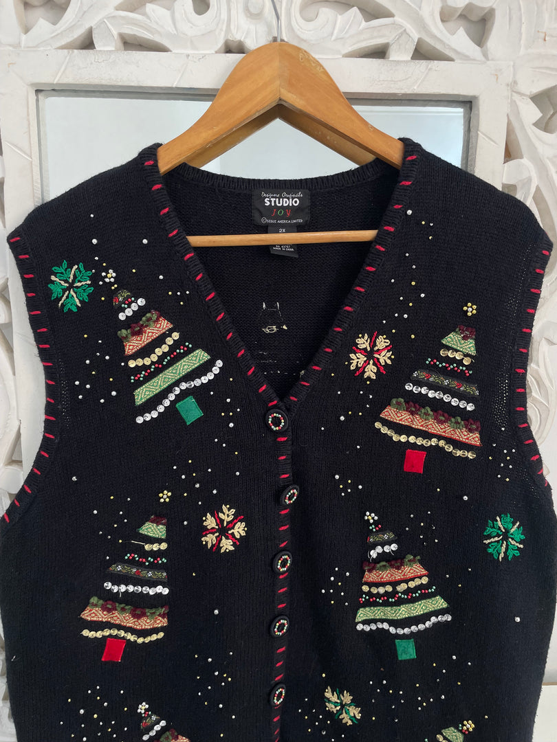 Christmas Sweater Vest-Bust 48